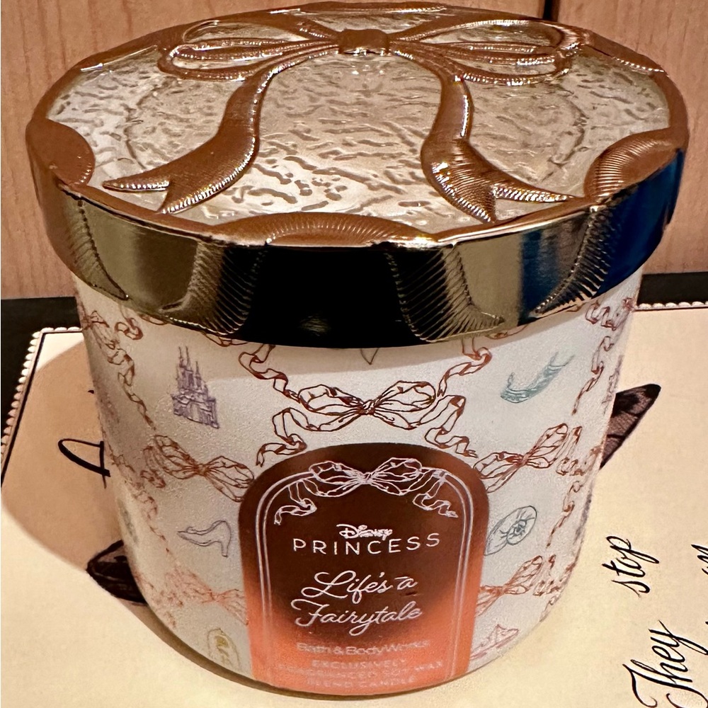 Disney Princess Bath & Body 3-Wick Scented Candle -Life Is A Fairytale SOLD OUT